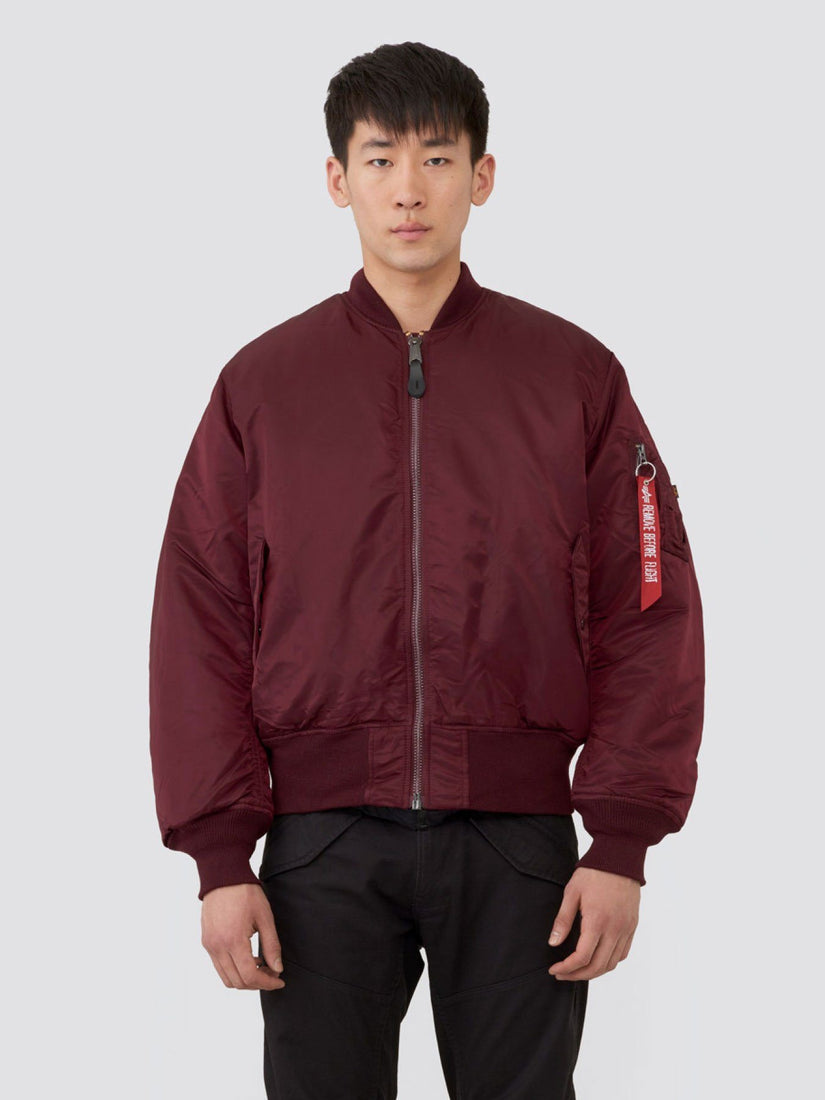 MA-1 BOMBER JACKET BURGUNDY – Latte Lisbon