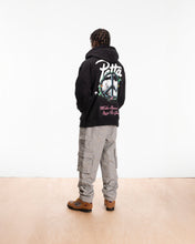 PATTA XEROX PEACE BOXY HOODED SWEATER BLACK