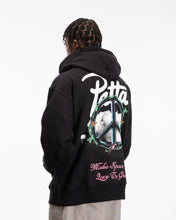 PATTA XEROX PEACE BOXY HOODED SWEATER BLACK