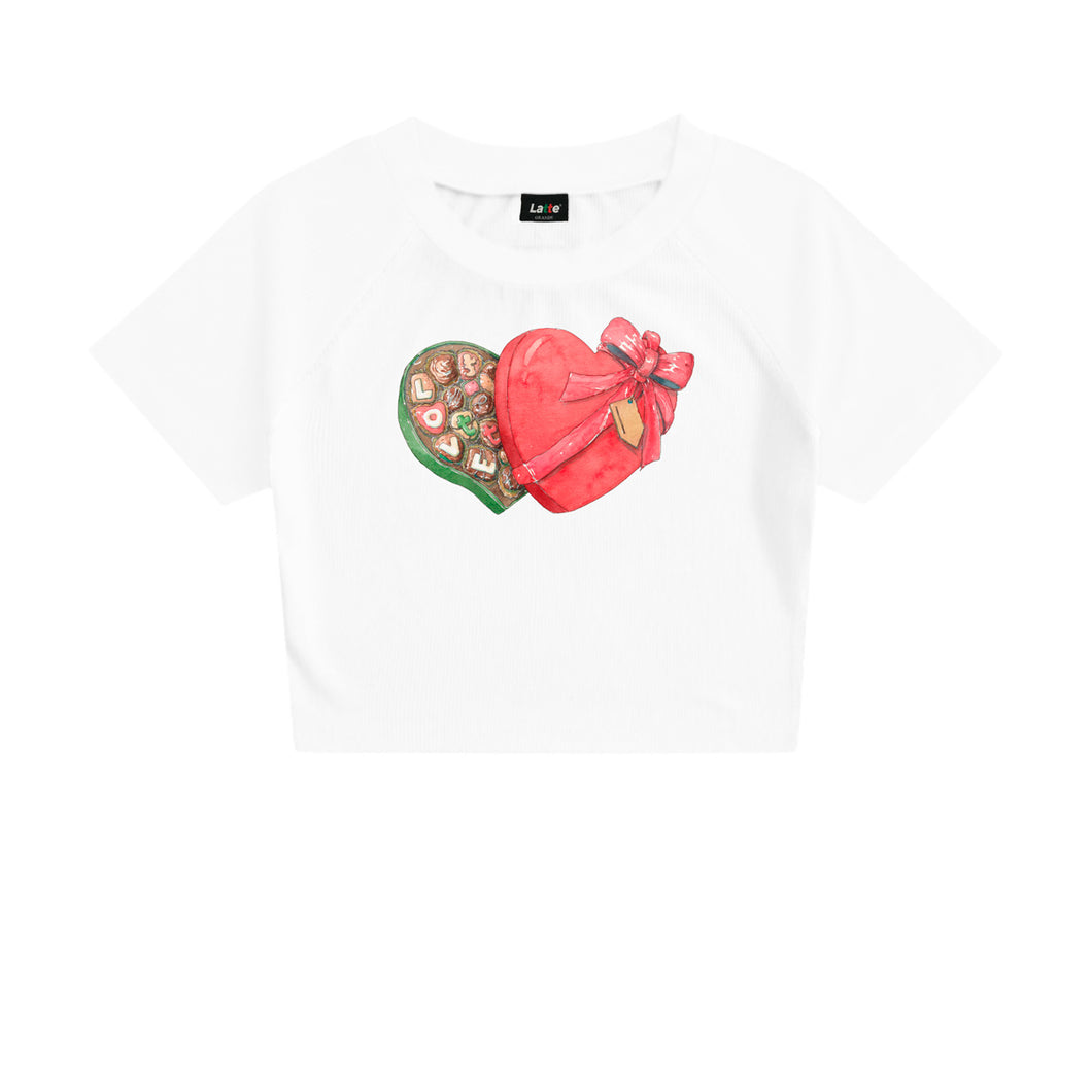 CHOCOLATTE BABY TEE WHITE