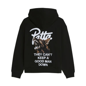 PATTA BARK BOXY HOODED SWEATER BLACK