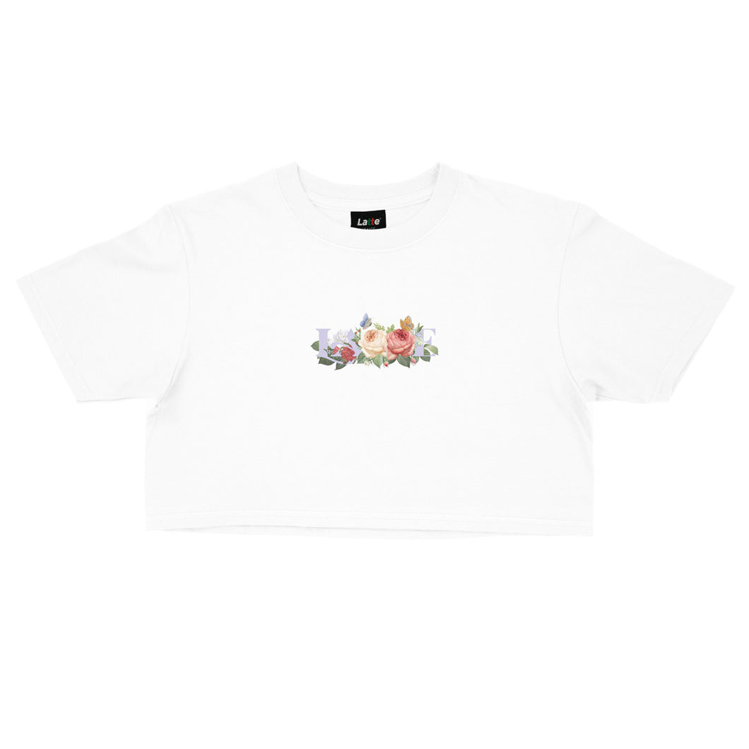 BLOSSOM CROP TOP WHITE