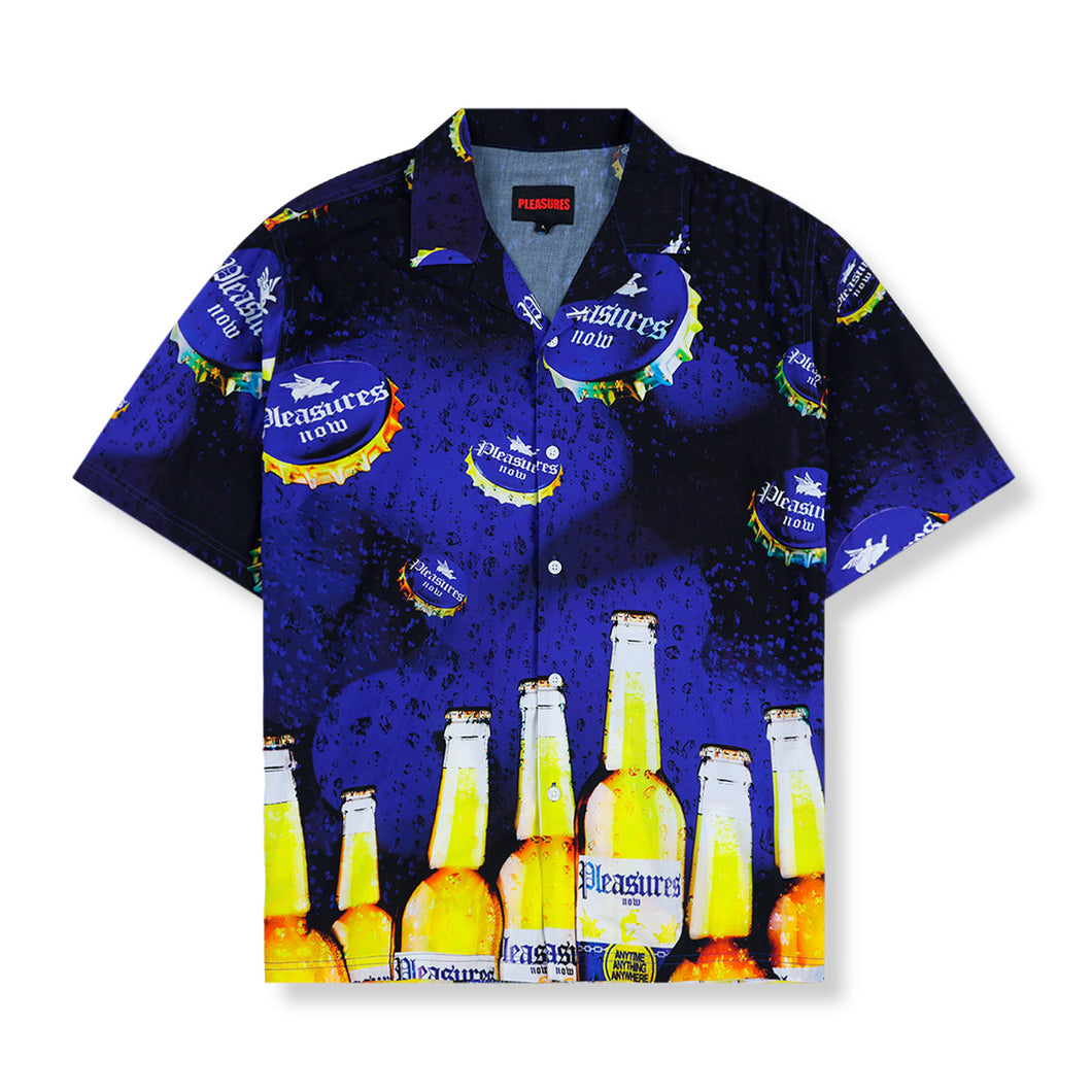 CERVEZA CAMP SHIRT BLUE