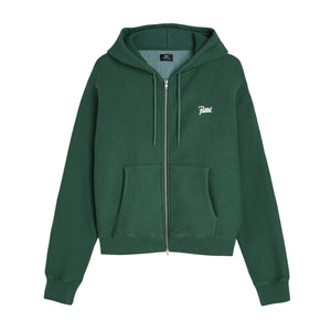 PATTA CLASSIC ZIP UP HOODED SWEATER BISTRO GREEN