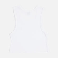 PATTA FEMME CROPPED WAFFLE TANK TOP WHITE