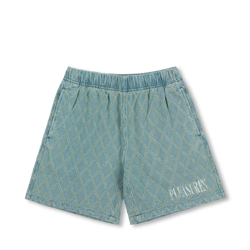 DIAMOND JACQUARD SHORTS LIGHT INDIGO