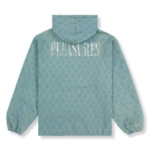 DIAMOND JACQUARD ZIP HOODIE LIGHT INDIGO