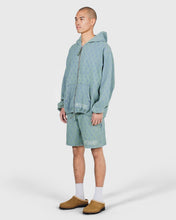 DIAMOND JACQUARD SHORTS LIGHT INDIGO