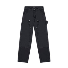 PATTA DOUBLE KNEE DENIM PANTS BLACK