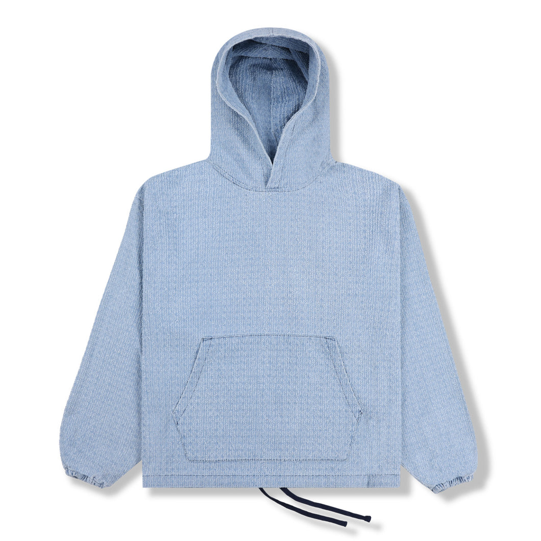 EXPAND PONCHO HOODIE BLUE