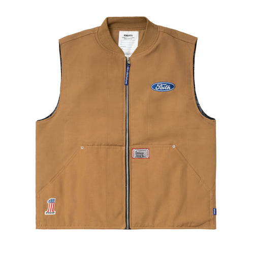 FAITH WORK VEST BROWN