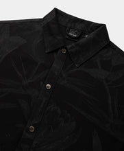 FLORAL LASER DENIM SHIRT BLACK