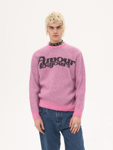 MON AMOUR TOUJOURS KNIT SWEATSHIRT PINK