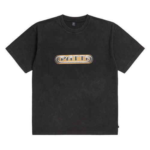 PATTA GILDED ACID WASHED T-SHIRT BLACK