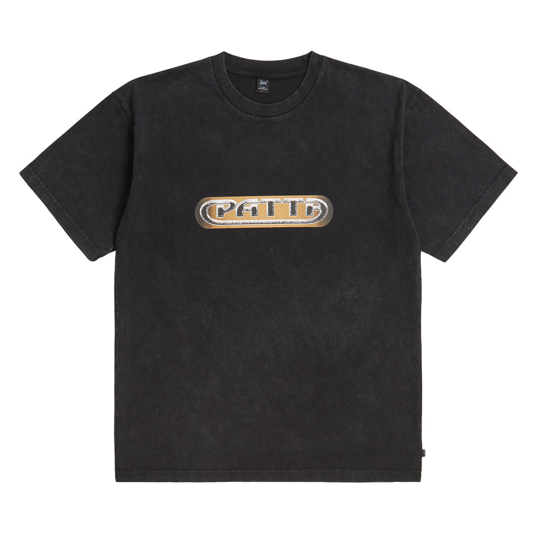 PATTA GILDED ACID WASHED T-SHIRT BLACK
