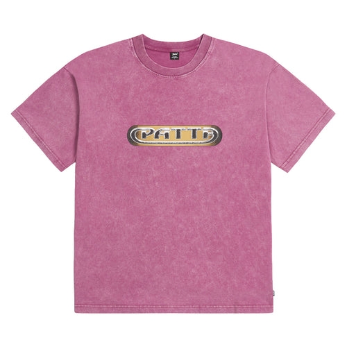 PATTA GILDED ACID WASHED T-SHIRT BOYSENBERRY