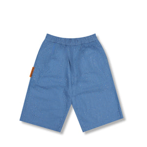 GLITTER BAGGY DENIM SHORTS