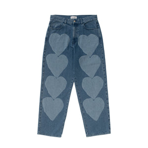 HEART EUPHORIA PANTS BLUE DENIM