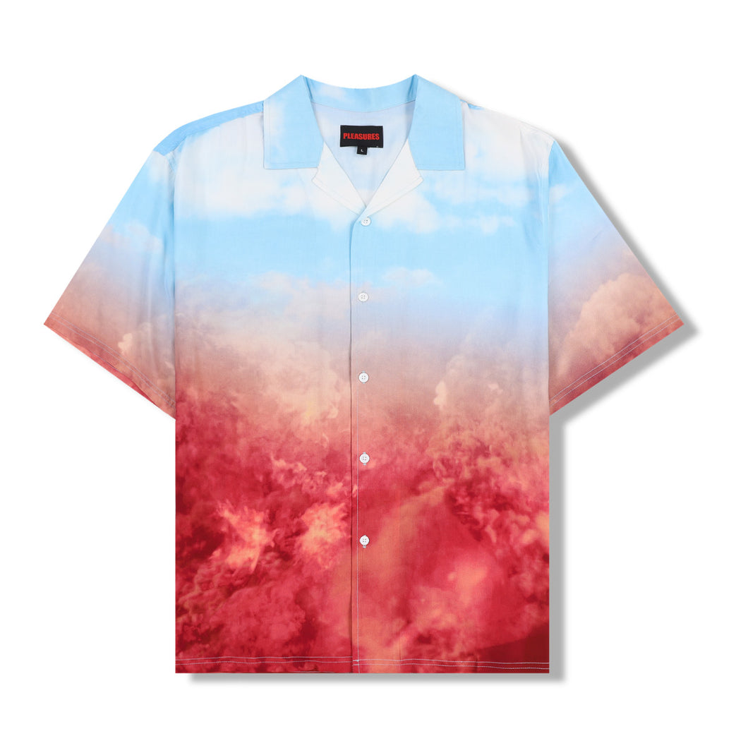 HEAVEN AND HELL BUTTON DOWN SHIRT SKY BLUE