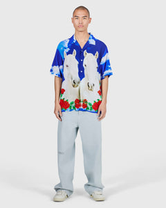 WHITE HORSE CAMP SHIRT BLUE