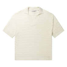 JABIR KNIT SS POLO FROST WHITE