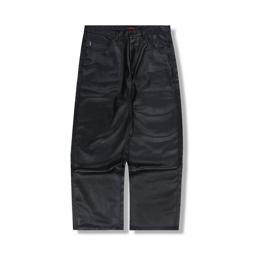 LATEX FORMULA BAGGY JEANS BLACK