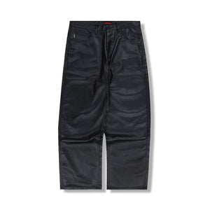 LATEX FORMULA BAGGY JEANS BLACK