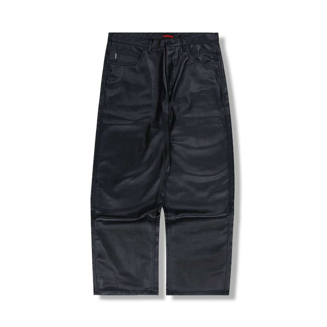 LATEX FORMULA BAGGY JEANS BLACK