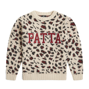 PATTA LEOPARD BRUSHED KNITTED SWEATER MULTI