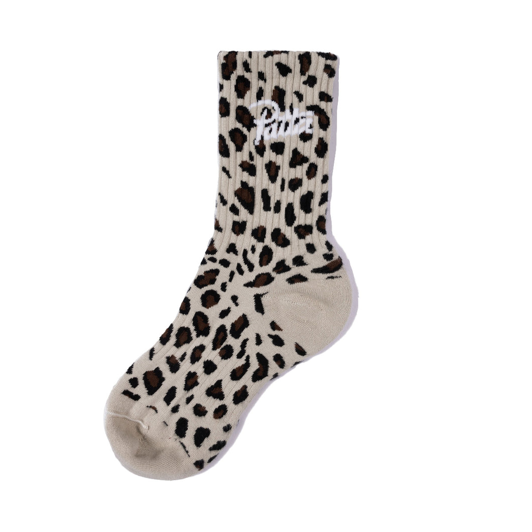 PATTA LEOPARD SCRIPT LOGO SPORT SOCKS MULTI