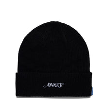 LOOSE GAUGE KNIT BEANIE BLACK