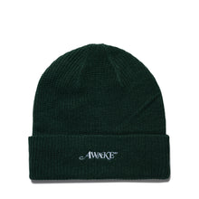 LOOSE GAUGE KNIT BEANIE GREEN