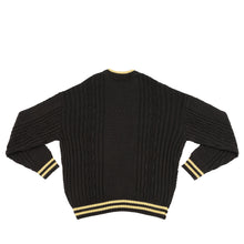 PATTA LOVES YOU CABLE KNITTED SWEATER PIRATE BLACK