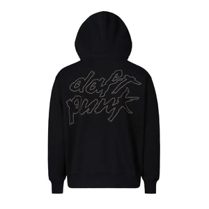LUCKY STUDDED HOODIE BLACK