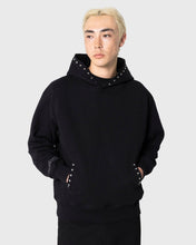 LUCKY STUDDED HOODIE BLACK