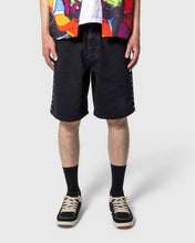 LUCKY STUDDED JORTS BLACK