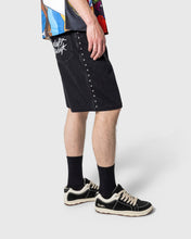 LUCKY STUDDED JORTS BLACK