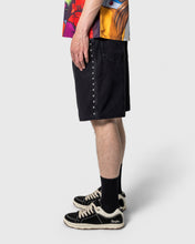 LUCKY STUDDED JORTS BLACK