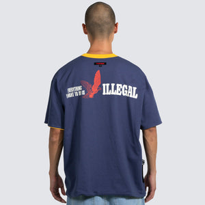 LEGAL REVERSIBLE HEAVYWEIGHT SHIRT YELLOW NAVY