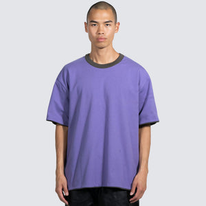 LEGAL REVERSIBLE HEAVYWEIGHT SHIRT CHARCOAL PURPLE