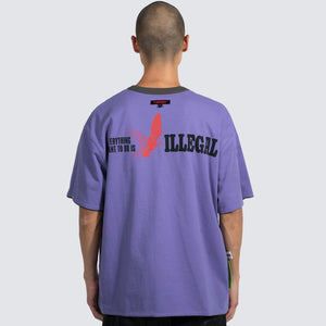 LEGAL REVERSIBLE HEAVYWEIGHT SHIRT CHARCOAL PURPLE