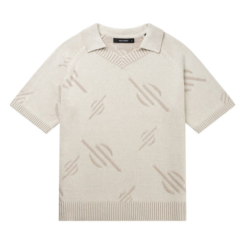 MONOGRAM POLO KNIT GARDENIA