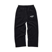 NEW YORK ARCH OPEN HEM SWEATPANTS BLACK