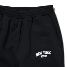 NEW YORK ARCH OPEN HEM SWEATPANTS BLACK