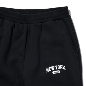 NEW YORK ARCH OPEN HEM SWEATPANTS BLACK