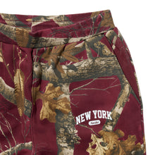 NEW YORK ARCH OPEN HEM SWEATPANTS MERLOT