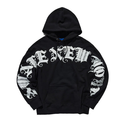 OLD ENGLISH HOODIE BLACK