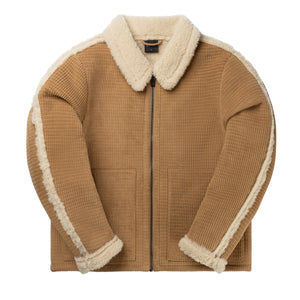 FAUX FUR JACKET CAMEL