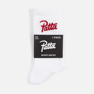 PATTA SCRIPT LOGO SPORTS WHITE