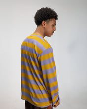 PATTA STRIPED LS FOOTBALL JERSEY CHALK VIOLET